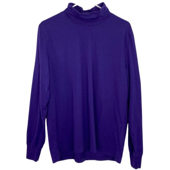 Paul Smith Other - Paul Smith Turtleneck Mens Large Purple Violet Long Sleeve Organic Cotton EUC